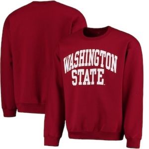 Red Washington state crew neck women small